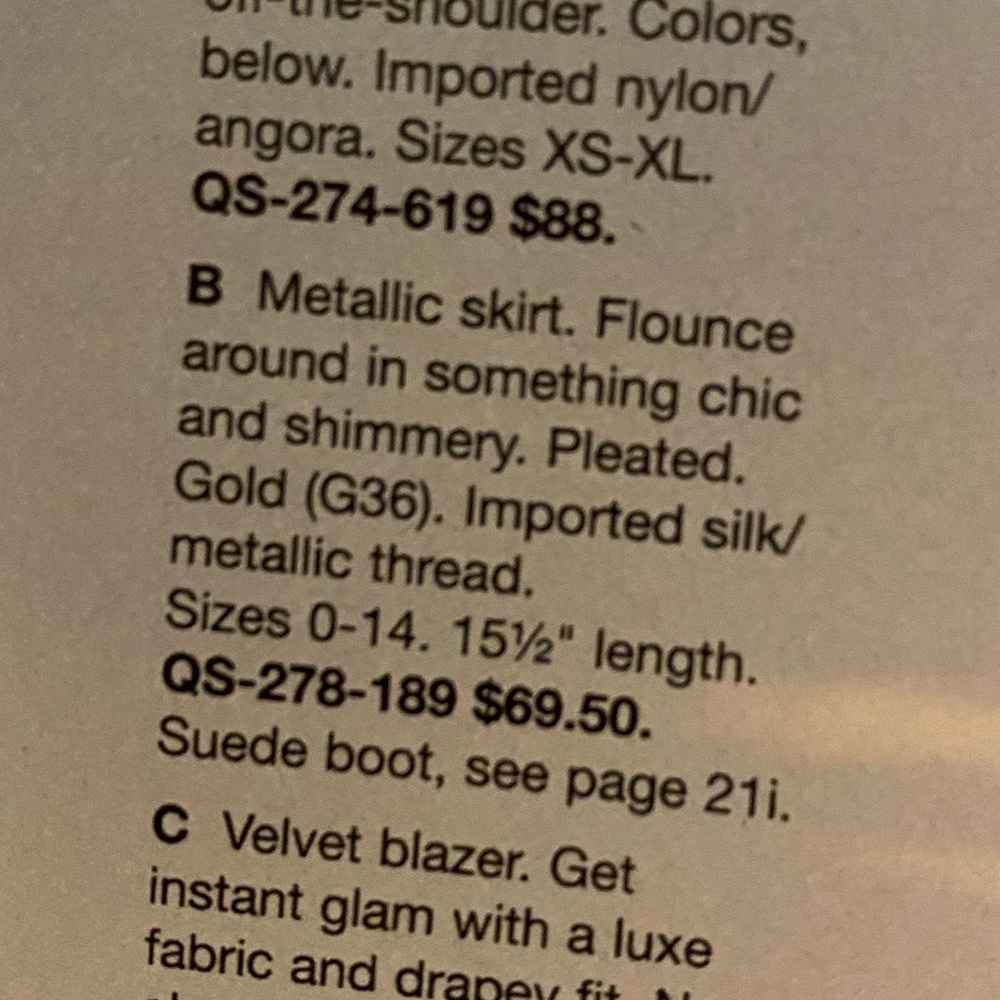 ❤️ 5/25 Victoria Secret Gold Metallic Skirt from London Jeans. - Picture 10 of 12